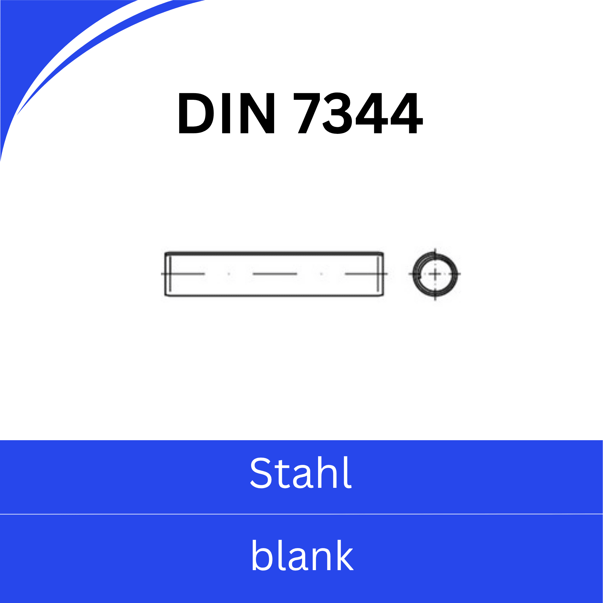Bild von ➤ Kategorie: DIN 7344 Stahl (blank)